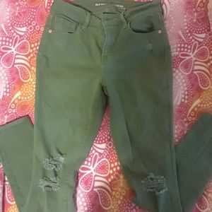 Navy green pants